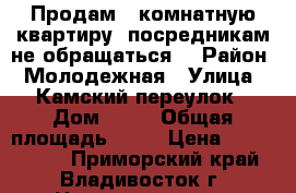 Продам 1-комнатную квартиру (посредникам не обращаться) › Район ­ Молодежная › Улица ­ Камский переулок › Дом ­ 16 › Общая площадь ­ 33 › Цена ­ 4 100 000 - Приморский край, Владивосток г. Недвижимость » Квартиры продажа   . Приморский край,Владивосток г.